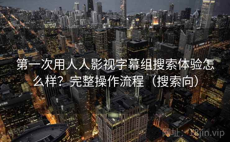 第一次用人人影视字幕组搜索体验怎么样？完整操作流程（搜索向）