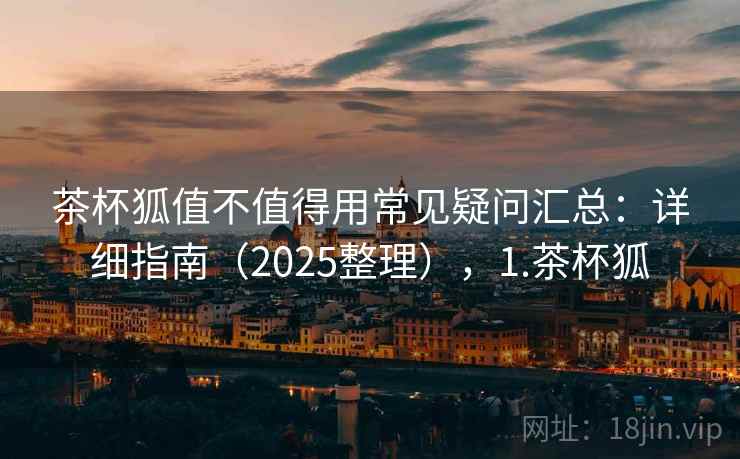 茶杯狐值不值得用常见疑问汇总：详细指南（2025整理），1.茶杯狐